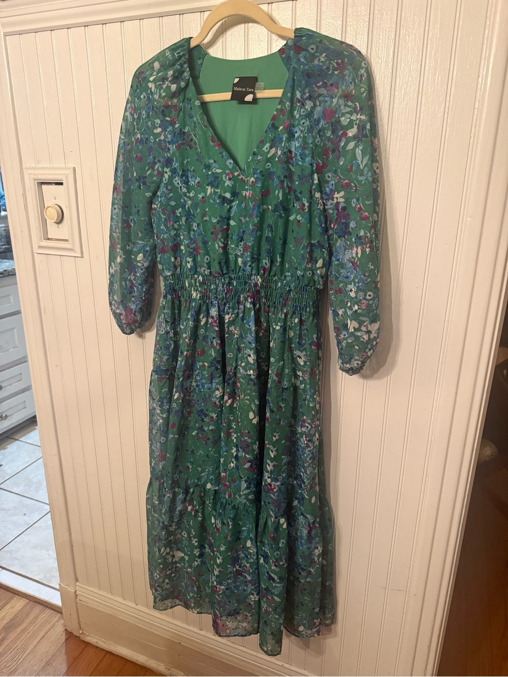 Maison Tara Midi Floral Dress 8